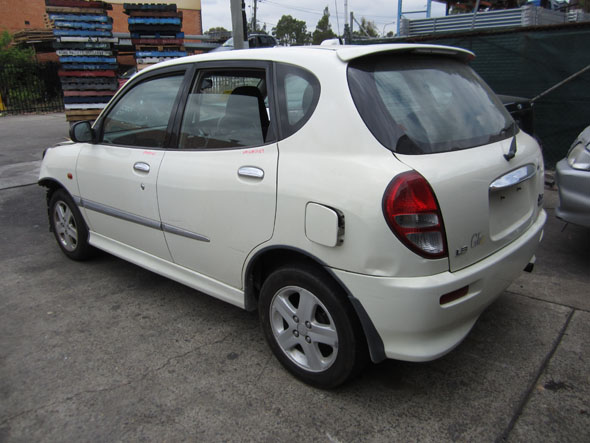 Daihatsu Sirion I GTVi 1.3i -M- White. Sirion auto parts - New Model ...